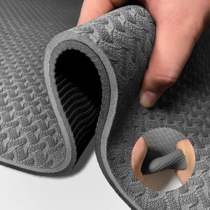 Yoga Mat 1/3 inch  Exercise Mats 8mm TPE Non-Slip Extra Thick High-Density Eco Friendly for Yoga Workout Pilates Yoga Mats for Women Men